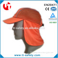 HI-VIS reflective safety cap with neck cover for neck sun shield